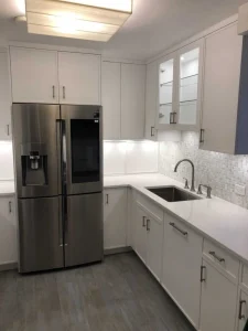 Modern White Kitchen Remodel- NF Home Improvements